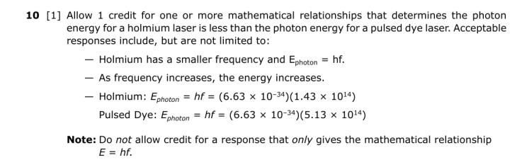 Answer to Question 5