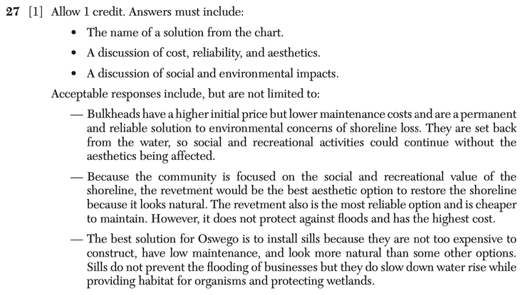 Answer to Question 6