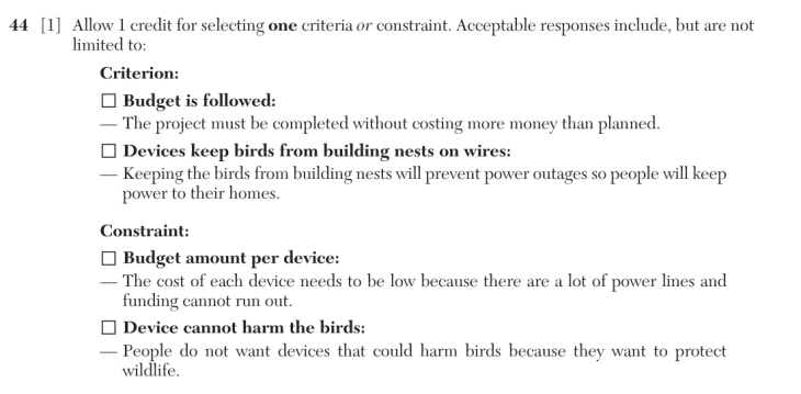Answer to Question 5