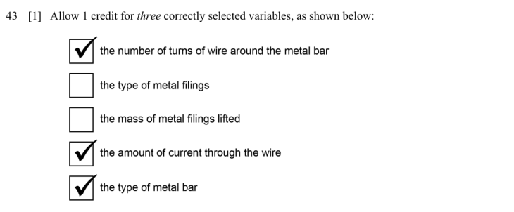 Answer to Question 2