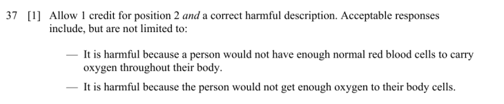 Answer to Question 1