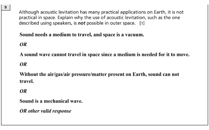 Answer to Question 4
